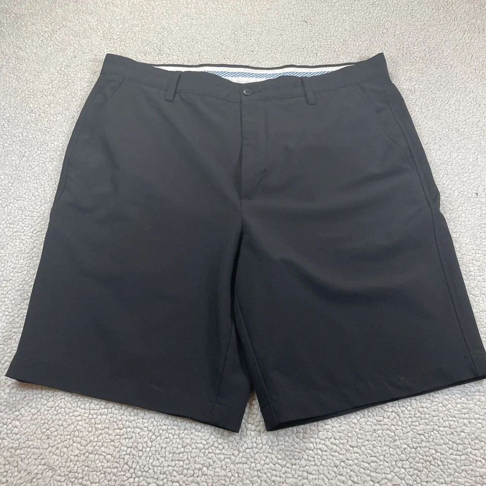 FootJoy Golf Shorts Mens 38 Black Performance Flat Front Stretch 0118